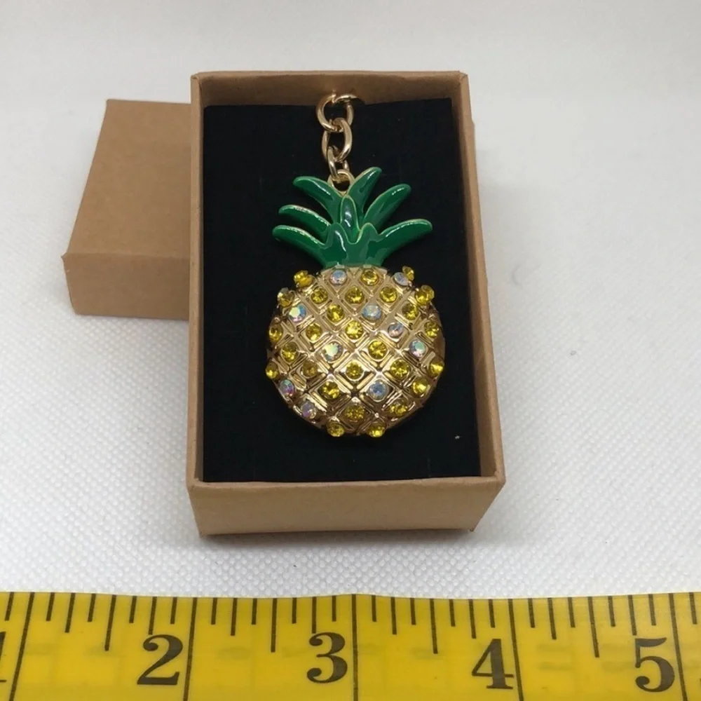 Green and Gold Tone Sea Turtle Tortoise Rhinestone Keychain Bag Charm Pendent